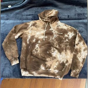 XS - Big Bud Press Tie Dye Hoodie Brown